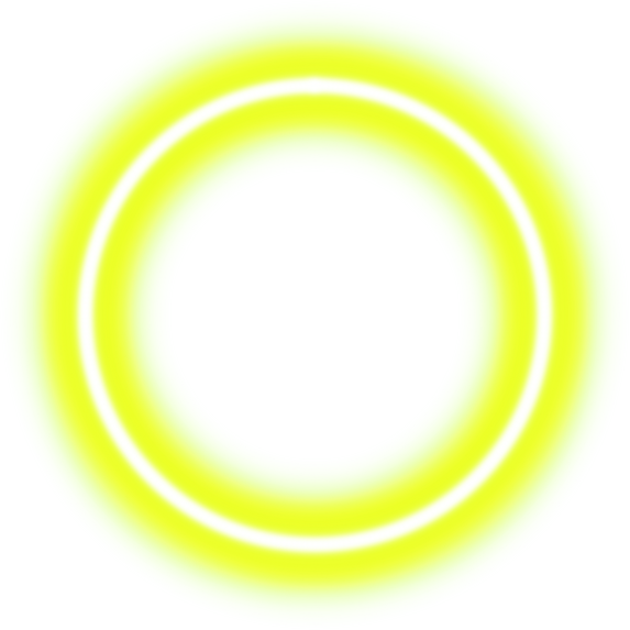 Glowing Yellow Neon Circle