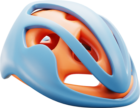 Bike helmet 3d Icon