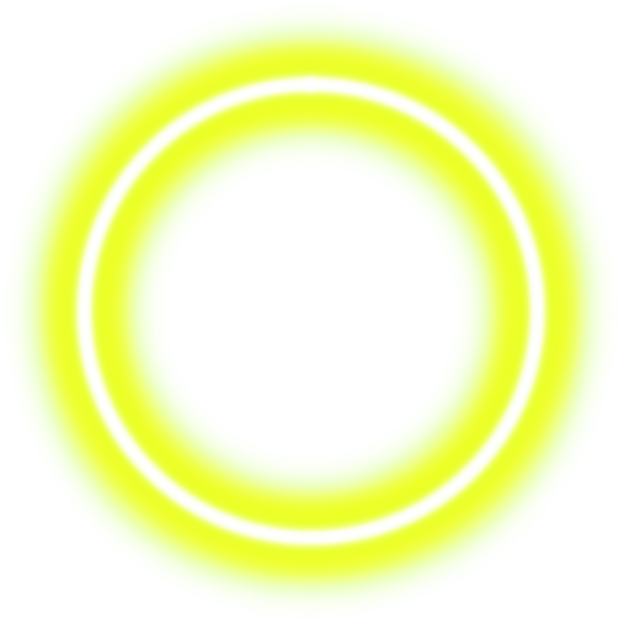 Glowing Yellow Neon Circle